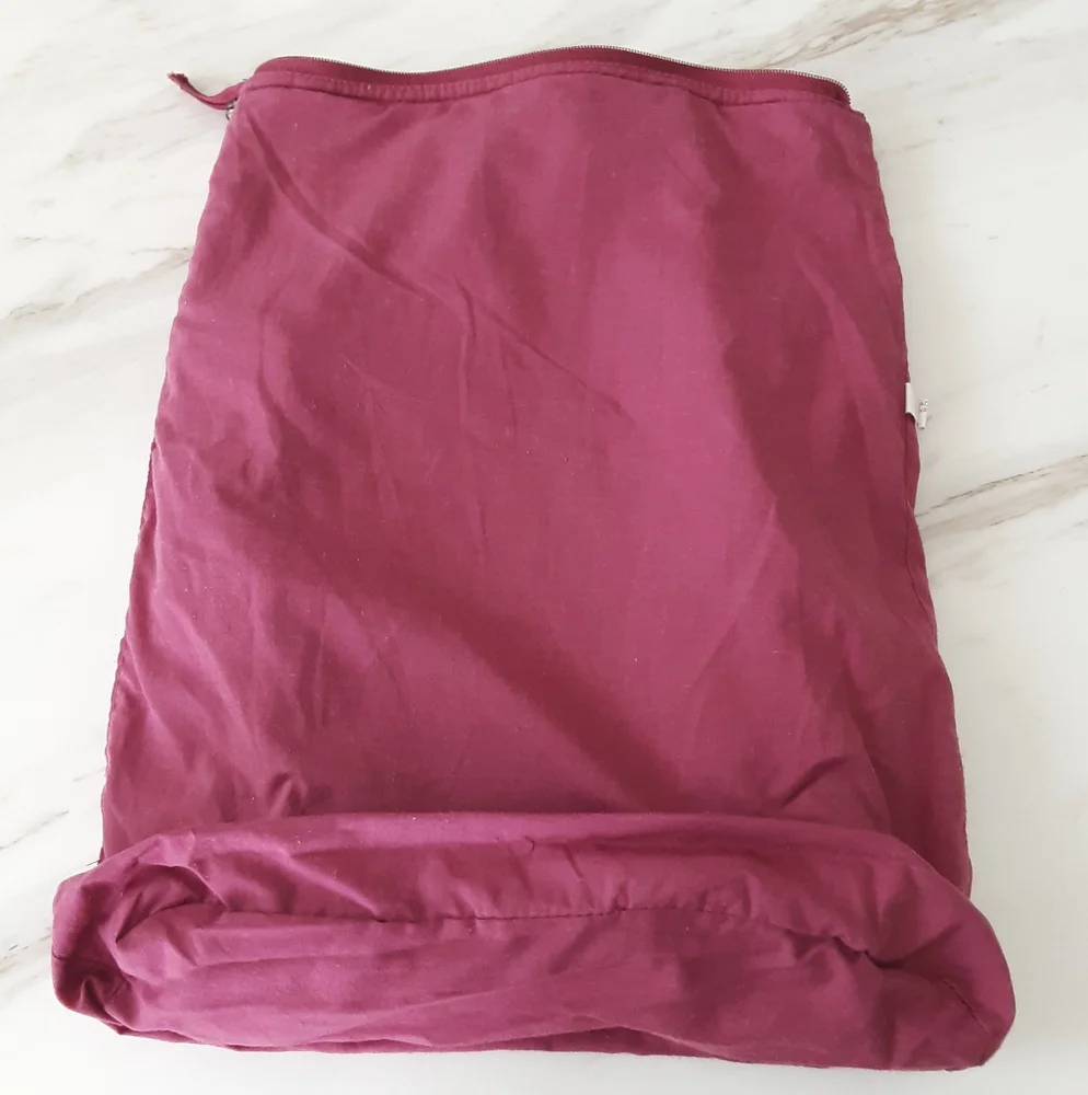 Unbranded Plum Canvas Roll-Top Backpack